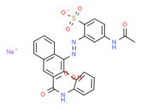 Sodium N-acetyl-2-[[2-hydroxy-3-[(2-methoxyanilino)carbonyl]-1-naphthyl]azo]sulphanilate