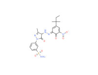 3-[4-[[5-(1,1-dimethylpropyl)-2-hydroxy-3-nitrophenyl]azo]-4,5-dihydro-3-methyl-5-oxo-1H-pyrazol-1-yl]benzenesulphonamide