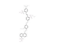 Trisodium 5-[[2-amino-4-[[4-[2-(4-nitro-2-sulphonatophenyl)vinyl]-3-sulphonatophenyl]azo]phenyl]azo]naphthalene-1-sulphonate