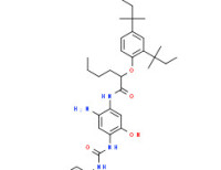 N-[2-amino-4-[[[(4-cyanophenyl)amino]carbonyl]amino]-5-hydroxyphenyl]-2-[2,4-bis(1,1-dimethylpropyl)phenoxy]hexanamide