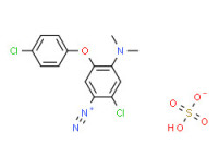 2-chloro-5-(4-chlorophenoxy)-4-(dimethylamino)benzenediazonium hydrogen sulphate