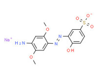 sodium 3-[(4-amino-2,5S-dimethoxyphenyl)azo]-4-hydroxybenzenesulphonate