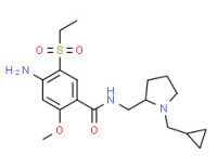 4-amino-N-[[1-(cyclopropylmethyl)-2-pyrrolidinyl]methyl]-5-(ethylsulphonyl)-2-methoxybenzamide