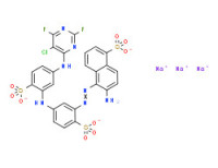 Trisodium 6-amino-5-[[5-[[5-[(5-chloro-2,6-difluoropyrimidin-4-yl)amino]-2-sulphonatophenyl]amino]-2-sulphonatophenyl]azo]naphthalene-1-sulphonate