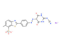Sodium 2-[4-[[2-(cyanoimino)hexahydro-4,6-dioxopyrimidin-5-yl]azo]phenyl]-6-methylbenzothiazole-7-sulphonate