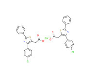 Calcium bis[4-(p-chlorophenyl)-2-phenylthiazol-5-acetate]
