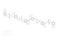 Hexasodium 4,4'-bis[[4-chloro-6-[[3-[[1-(2-chloro-5-sulphonatophenyl)-4,5-dihydro-3-methyl-5-oxo-1H-pyrazol-4-yl]azo]-4-sulphonatophenyl]amino]-1,3,5-triazin-2-yl]amino]stilbene-2,2'-disulphonate
