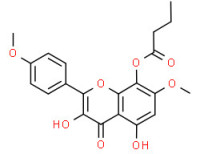 3,5-dihydroxy-7-methoxy-2-(4-methoxyphenyl)-4-oxo-4H-1-benzopyran-8-yl butyrate