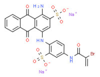 Disodium 1-amino-4-[[4-[(2-bromo-1-oxoallyl)amino]-2-sulphonatophenyl]amino]-9,10-dihydro-9,10-dioxoanthracene-2-sulphonate