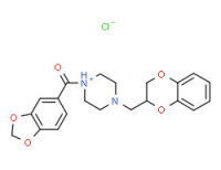 1-(1,3-benzodioxol-5-ylcarbonyl)-4-[(2,3-dihydro-1,4-benzodioxin-2-yl)methyl]piperazinium chloride