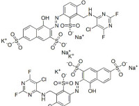 3-[[3-[[(5-chloro-2,6-difluoro-4-pyrimidinyl)amino]methyl]-4-methoxy-2-sulphophenyl]azo]-4-hydroxynaphthalene-2,7-disulphonic acid, potassium sodium salt