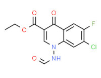 Ethyl 7-chloro-6-fluoro-1-(formylamino)-1,4-dihydro-4-oxoquinoline-3-carboxylate