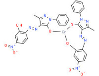chromium,4-[[4-(dioxidoamino)-6-oxocyclohexa-2,4-dien-1-ylidene]hydrazinylidene]-5-methyl-2-phenylpyrazol-3-one,hydron,5-methyl-4-[(4-nitro-2-oxidophenyl)diazenyl]-2-phenylpyrazol-3-olate