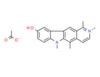 9-hydroxy-1,2,5,6-tetramethyl-6H-pyrido[4,3-b]carbazolium acetate