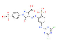 4-[[5-[(4,6-dichloro-1,3,5-triazin-2-yl)amino]-2-sulphophenyl]azo]-4,5-dihydro-5-oxo-1-(4-sulphophenyl)-1H-pyrazole-3-carboxylic acid