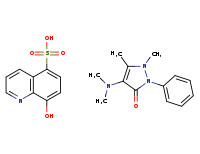 8-hydroxyquinoline-5-sulphonic acid, compound with 4-(dimethylamino)-1,2-dihydro-1,5-dimethyl-2-phenyl-3H-pyrazol-3-one