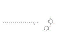 Ethylhexadecyldimethylammonium 5-chloro-2-(2,4-dichlorophenoxy)phenolate