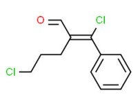 5-chloro-2-(chlorophenylmethylene)valeraldehyde