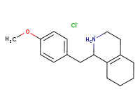 (±)-1,2,3,4,5,6,7,8-octahydro-1-(4-methoxybenzyl)isoquinolinium chloride