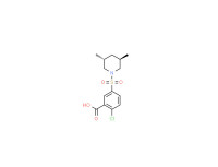 trans-2-chloro-5-[(3,5-dimethylpiperidin-1-yl)sulphonyl]benzoic acid