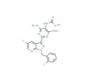 methyl (4,6-diamino-2-(5-fluoro-1-(2-fluorobenzyl)-1H-pyrazolo[3,4-b]pyridin-3-yl)pyrimidin-5-yl)carbamate   (Vericiguat)