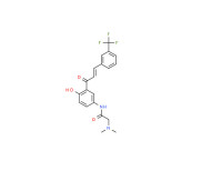 2-(dimethylamino)-N-[4-hydroxy-3-[1-oxo-3-[3-(trifluoromethyl)phenyl]allyl]phenyl]acetamide