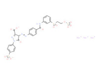 Trisodium 4,5-dihydro-5-oxo-4-[[4-[[[3-[[2-(sulphonatooxy)ethyl]sulphonyl]phenyl]amino]carbonyl]phenyl]azo]-1-(4-sulphonatophenyl)-1H-pyrazole-3-carboxylate