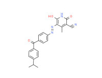 1,2-dihydro-6-hydroxy-5-[[4-[4-(isopropyl)benzoyl]phenyl]azo]-4-methyl-2-oxonicotinonitrile