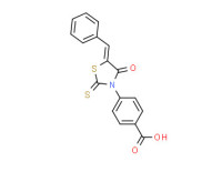 4-(5-benzylidene-4-oxo-2-sulfanylidene-1,3-thiazolidin-3-yl)benzoic acid