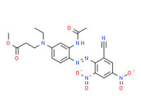 Methyl N-[3-(acetylamino)-4-[(2-cyano-4,6-dinitrophenyl)azo]phenyl]-N-ethyl-ß-alaninate