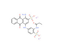 Dipotassium 1-amino-9,10-dihydro-9,10-dioxo-4-[[3-[(1-oxopropyl)amino]-4-sulphonatophenyl]amino]anthracene-2-sulphonate