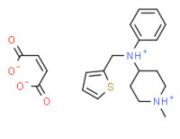 1-methyl-4-[phenyl(thien-2-ylmethyl)ammonio]piperidinium maleate