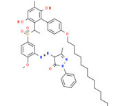 4-[[5-[[1-[4'-(hexadecyloxy)-3,6-dihydroxy-5-methyl[1,1'-biphenyl]-2-yl]ethyl]sulphonyl]-2-methoxyphenyl]azo]-2,4-dihydro-5-methyl-2-phenyl-3H-pyrazol-3-one