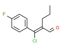 2-[chloro(4-fluorophenyl)methylene]valeraldehyde