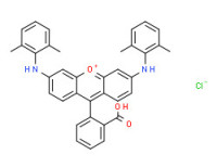 9-(2-carboxyphenyl)-3,6-bis[(2,6-dimethylphenyl)amino]xanthylium chloride