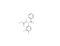 Methyl N-benzoyl-N-(3-chloro-4-fluorophenyl)-DL-alaninate