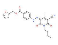 2-furanylmethyl 4-[(1-butyl-5-cyano-1,6-dihydro-2-hydroxy-4-methyl-6-oxopyridin-3-yl)azo]benzoate