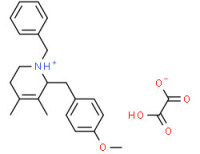 (±)-2-[(p-anisyl)methyl]-1-benzyl-1,2,5,6-tetrahydro-3,4-dimethylpyridinium hydrogen oxalate