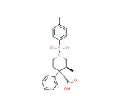 trans-(±)-3-methyl-4-phenyl-1-(p-tolylsulphonyl)piperidine-4-carboxylic acid