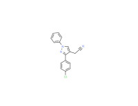 3-(4-chlorophenyl)-1-phenyl-1H-pyrazole-4-acetonitrile