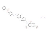 Sodium 3-[[2,2'-dimethyl-4'-[[4-[(phenylsulphonyl)oxy]phenyl]azo][1,1'-biphenyl]-4-yl]azo]-4-hydroxynaphthalene-2,7-disulphonate