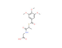 N-[1-oxo-2-[(3,4,5-trimethoxybenzoyl)thio]propyl]glycine