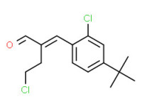 2-[[4-(tert-butyl)chlorophenyl]methylene]-4-chlorobutyraldehyde