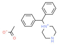 1-benzhydrylpiperazinium acetate