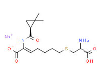 Sodium hydrogen [R-[R*,S*-(Z)]]-7-[(2-amino-2-carboxylatoethyl)thio]-2-[[(2,2-dimethylcyclopropyl)carbonyl]amino]hept-2-enoate