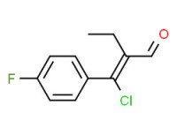 2-[chloro(4-fluorophenyl)methylene]butyraldehyde