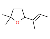 (E)-tetrahydro-2,2-dimethyl-5-(1-methyl-1-propenyl)furan