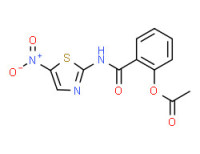 o-[N-(5-nitrothiazol-2-yl)carbamoyl]phenyl acetate