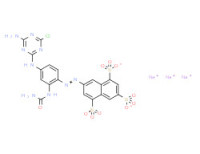 Trisodium 7-[[2-[(aminocarbonyl)amino]-4-[(4-amino-6-chloro-1,3,5-triazin-2-yl)amino]phenyl]azo]naphthalene-1,3,5-trisulphonate