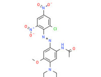 Methyl N-[5-(acetylamino)-4-[(2-chloro-4,6-dinitrophenyl)azo]-2-methoxyphenyl]-N-ethyl-ß-alaninate